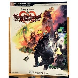 Kingdom Hearts 358/2 Days Official Strategy Guide BradyGames With Poster